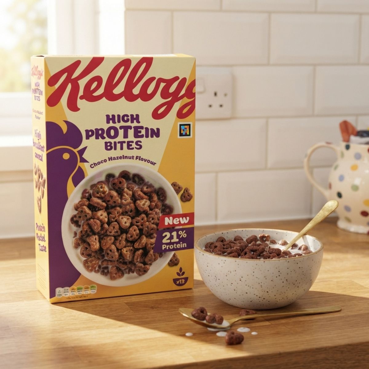 Δημητριακά Kelloggs High Protein Bites Choco Hazelnut