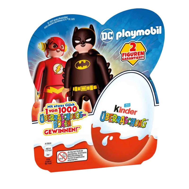 Σοκολατένια Αυγά με Διπλή Έκπληξη Kinder Limited Edition DC Playmobil Surprise Egg