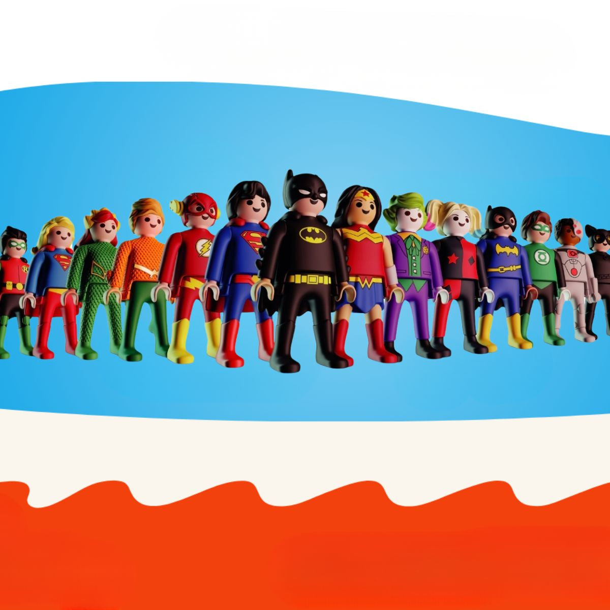 Σοκολατένια Αυγά με Διπλή Έκπληξη Kinder Limited Edition DC Playmobil Surprise Egg