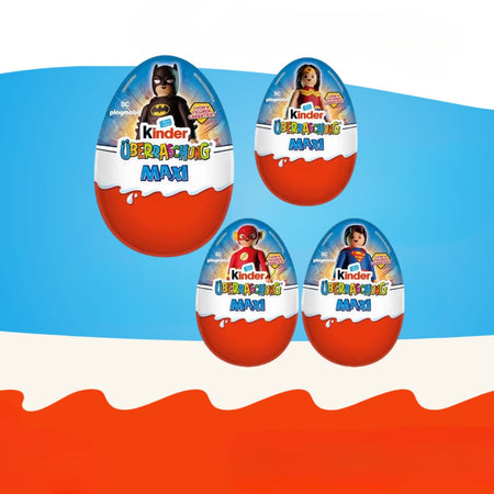 Σοκολατένια Αυγά με Διπλή Έκπληξη Kinder Limited Edition DC Playmobil Surprise Egg