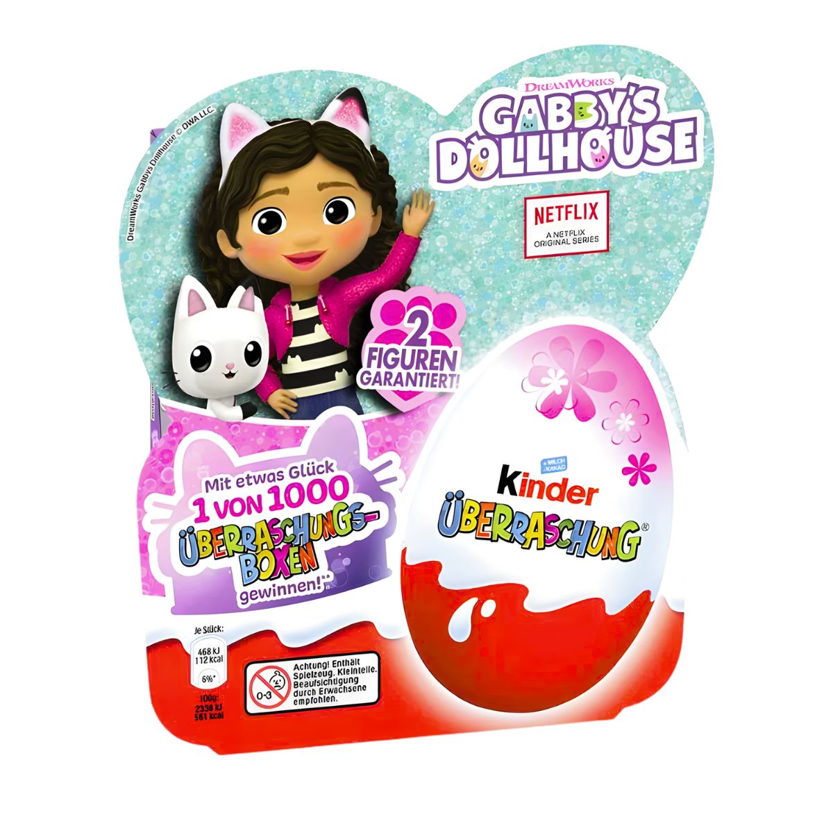 Σοκολατένια Αυγά με Διπλή Έκπληξη Kinder Limited Edition Gabbys Dollhouse Surprise Egg