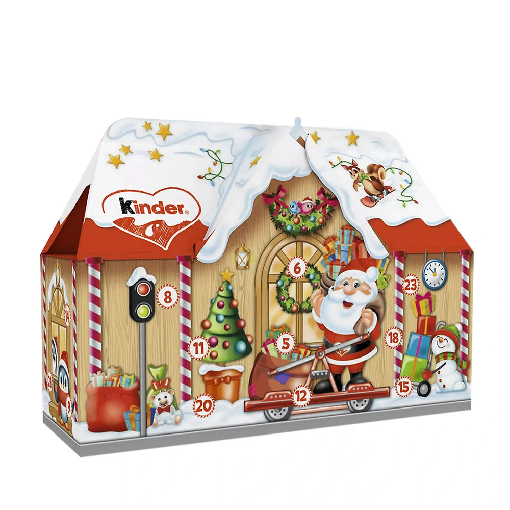 Σοκολατάκια Χριστουγεννιάτικο Ημερολόγιο Kinder Christmas 3D Cottage House Advent Calendar 234g