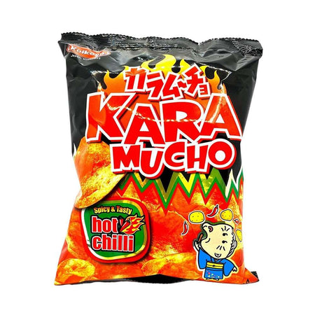 Καυτερά Πατατάκια Koikeya Karamucho Flat Chips Hot Chili 60g