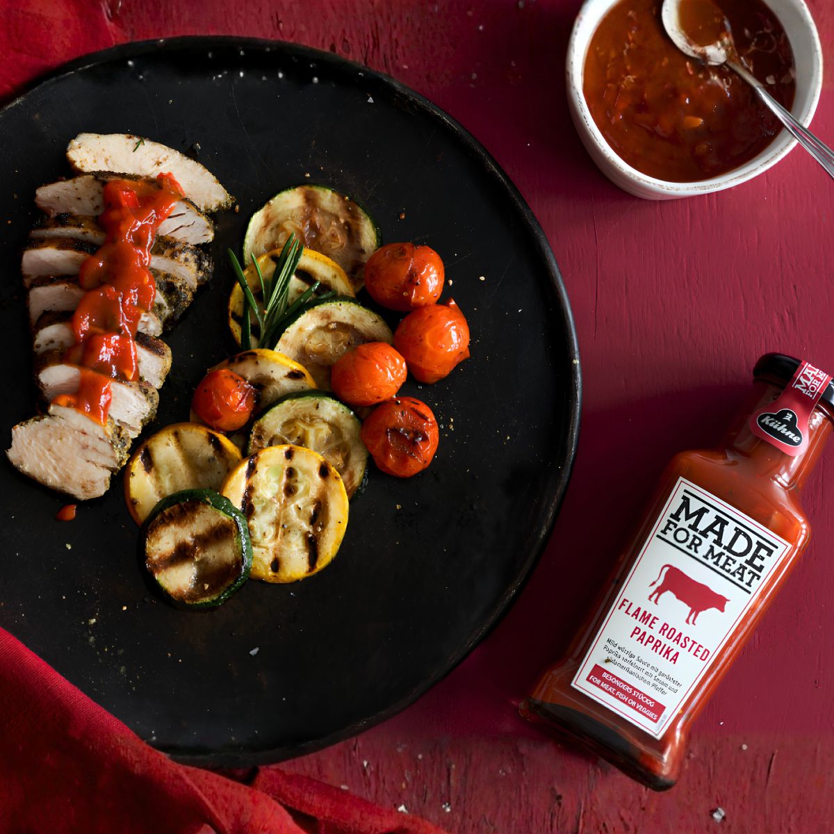 Σάλτσα Kuhne Made For Meat Flame Roasted Paprika Sauce