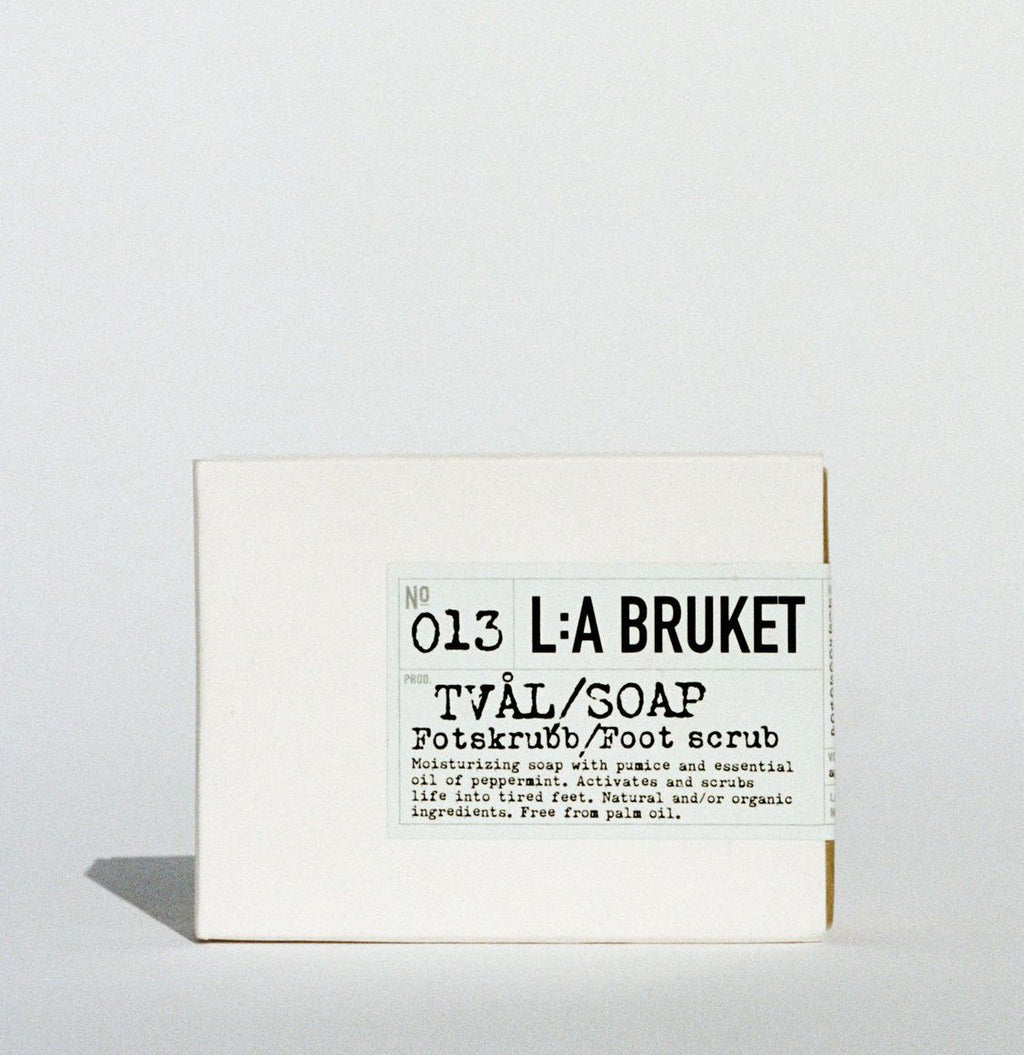 Σαπούνι Scrub Ποδιών LA Bruket Exfoliating Bar Soap Foot Scrub Peppermint 120g
