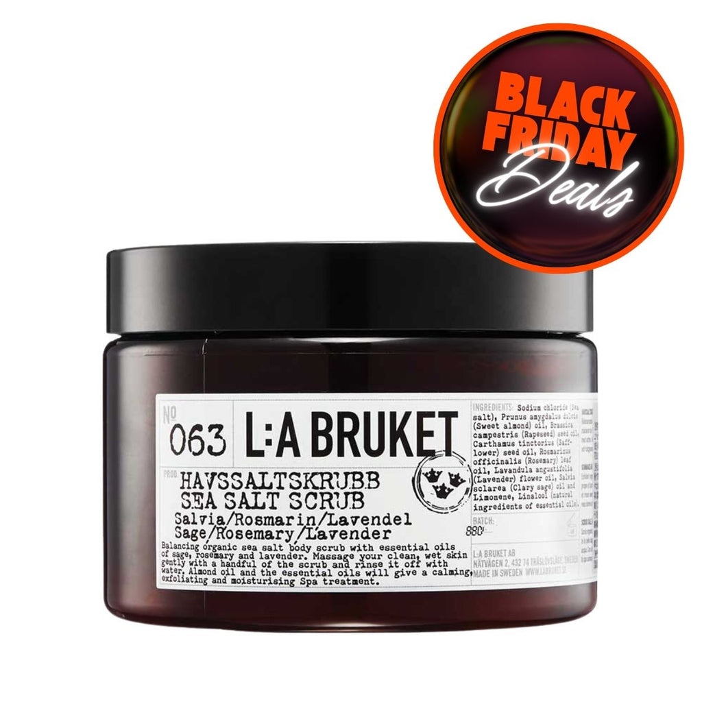 Σκράμπ Απολέπισης με Θαλασινό Αλάτι LA Bruket Sea Salt Body Scrub Sage Rosemary Lavender