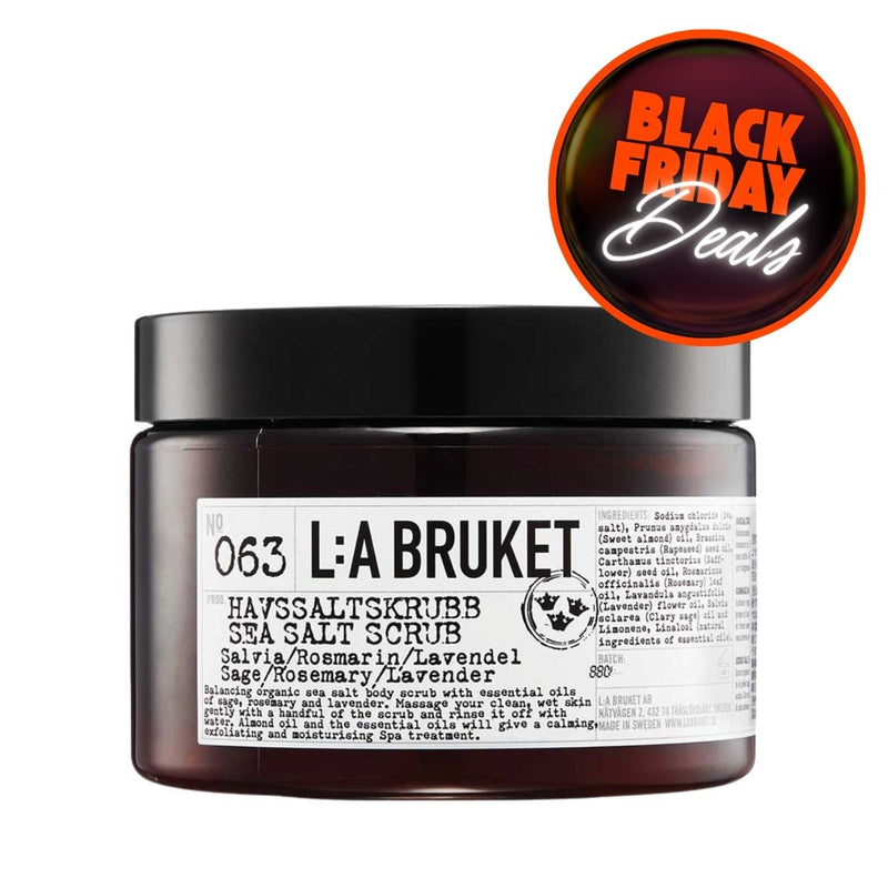 Σκράμπ Απολέπισης με Θαλασινό Αλάτι LA Bruket Sea Salt Body Scrub Sage Rosemary Lavender
