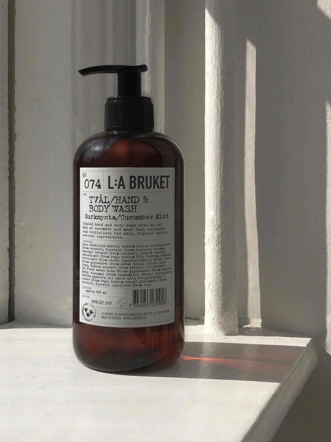 LA Bruket Hand and Body Wash Cucumber and Mint | C