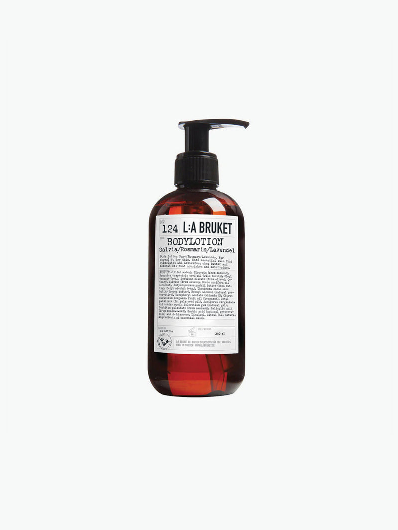 LA Bruket 124 Body Lotion Sage Rosemary and Lavender