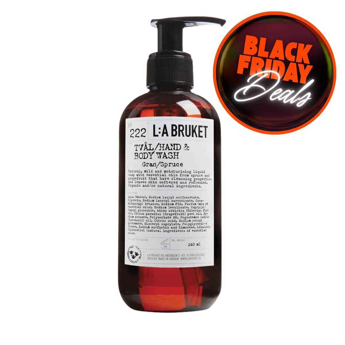 Αφρόλουτρο LA Bruket Body Wash Spruce