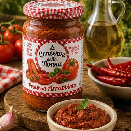 Σάλτσα Πέστο Τομάτας και Τσίλι Le Conserve Della Nonna Pesto All Arrabbiata