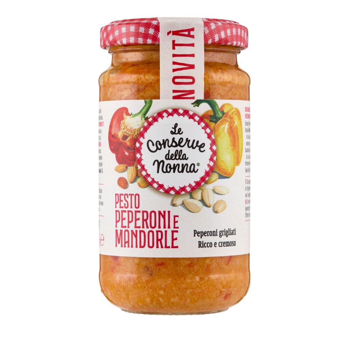 Σάλτσα Πέστο απο Πιπεριές και Αμύγδαλα Le Conserve Della Nonna Pesto Peperoni e Mandorle