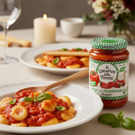 Σάλτσα Ντομάτας με Γλυκιές και Τσίλι Πιπεριές Le Conserve Della Nonna Sugo All' Arrabiata