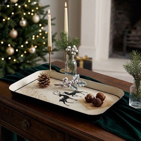 Δίσκος Les Ottomans Iron Tray Reindeers
