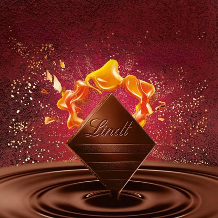 Σοκολάτα Υγείας με Καραμέλα Lindt Excellence Dark Chocolate Crispy Wafer and Caramel