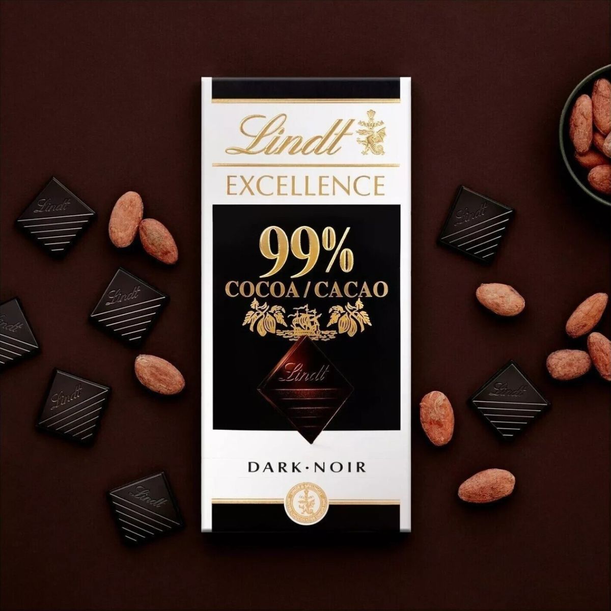 Σοκολάτα Υγείας Lindt Excellence 99% Cocoa Noir Absolu Chocolate