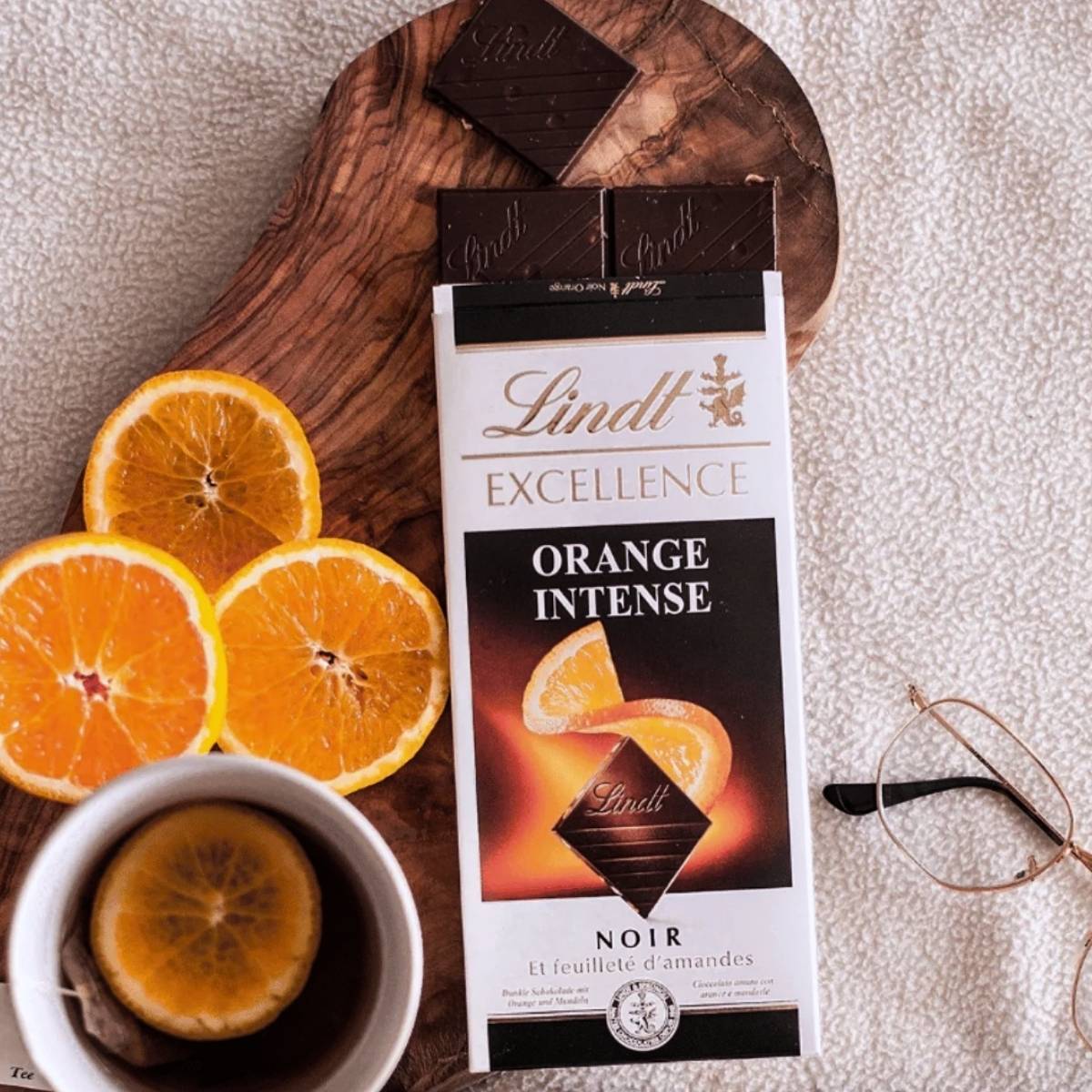 Σοκολάτα Υγείας με Πορτοκάλι Lindt Excellence Intense Orange Dark Chocolate