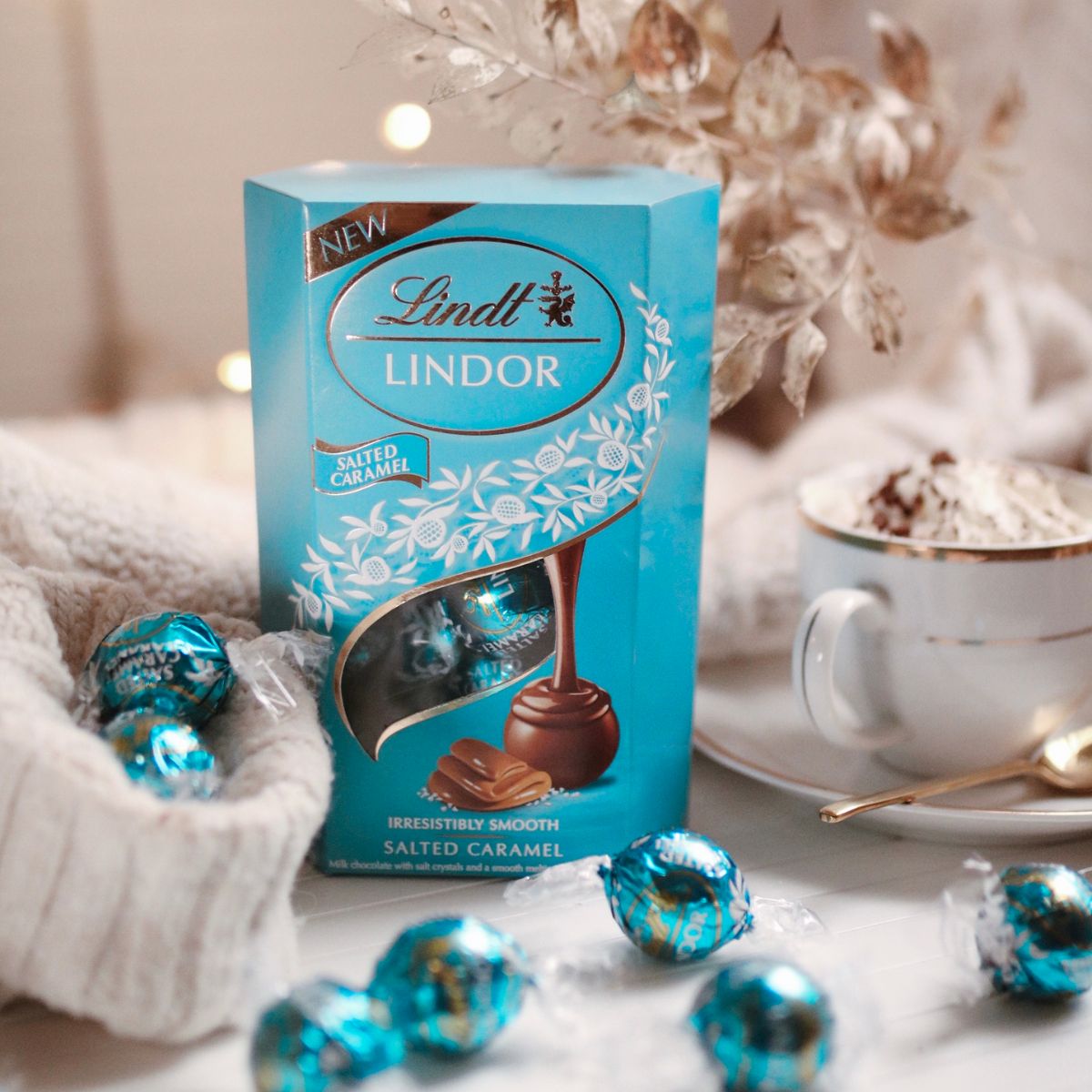 Σοκολατάκια Γάλακτος Lindt Lindor Salted Caramel Milk Chocolates