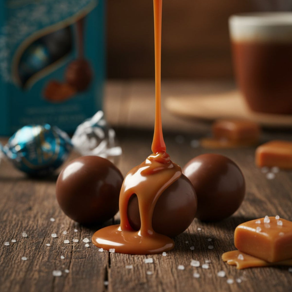Σοκολατάκια Γάλακτος Lindt Lindor Salted Caramel Milk Chocolates