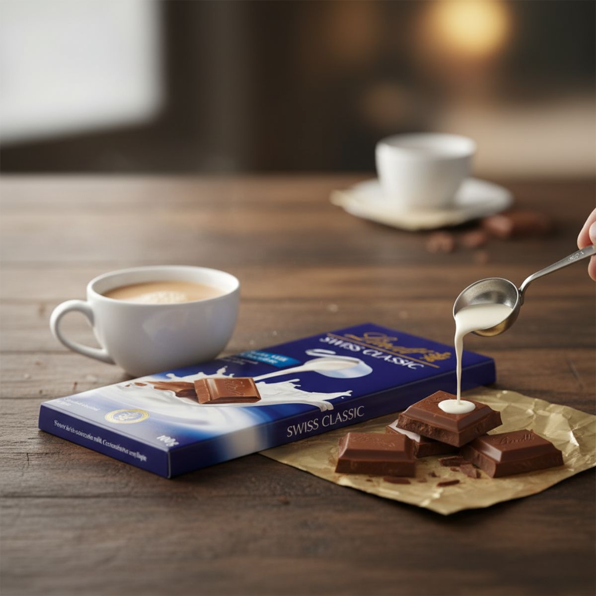 Ελβετική Σοκολάτα Γάλακτος Lindt Swiss Milk Chocolate
