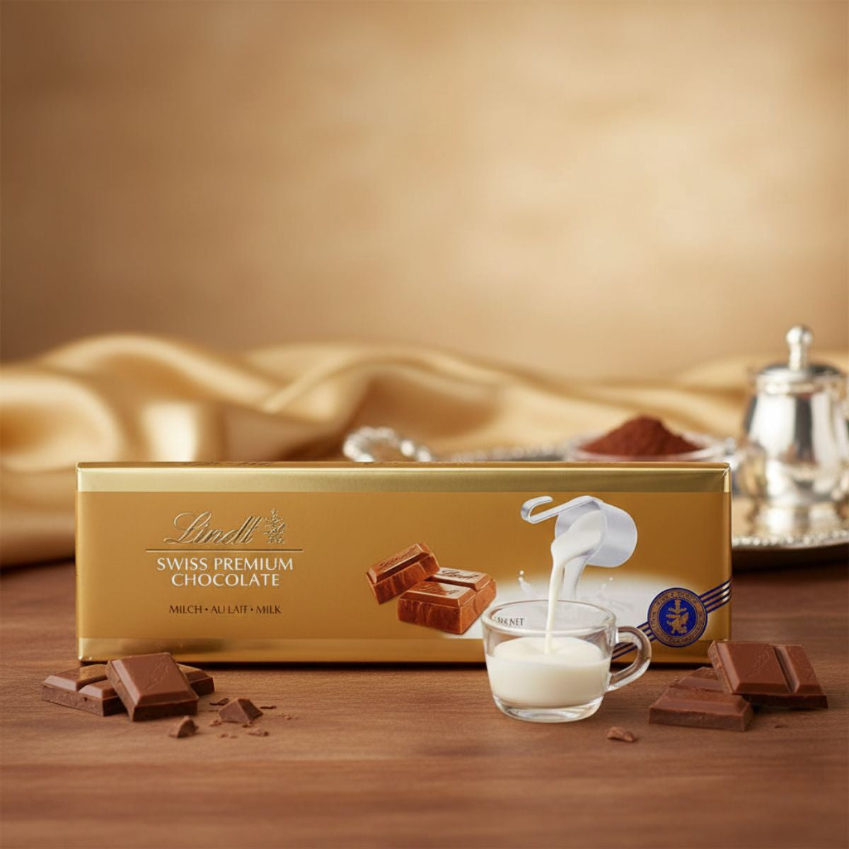 Ελβετική Σοκολάτα Γάλακτος Lindt Swiss Premium Chocolate Extra Milk