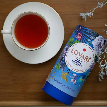 Μείγμα Μαύρου και Πράσινου Τσαγιού Lovare 1001 Nights Black and Green Tea Blend 80g