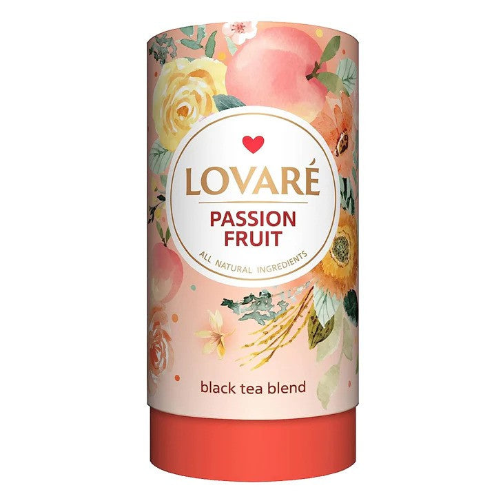 Μαύρο Τσάι με Φρούτα του Πάθους Lovare Passion Fruit Black Tea Blend 80g