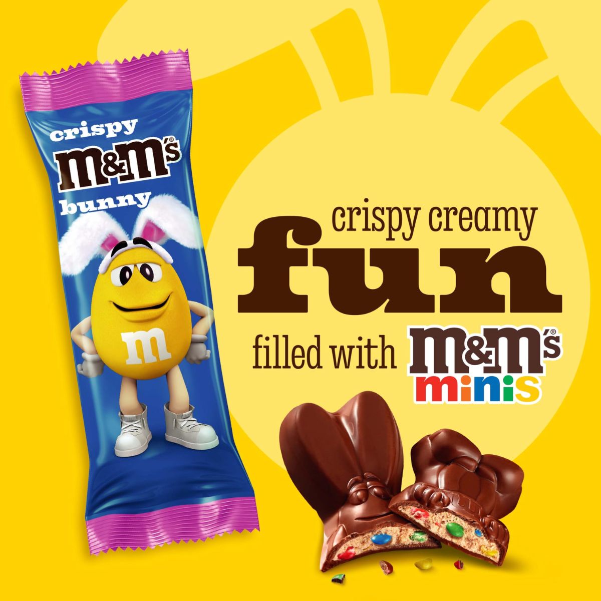 Πασχαλινή Σοκολάτα M&M’s Crispy Chocolate Bunny