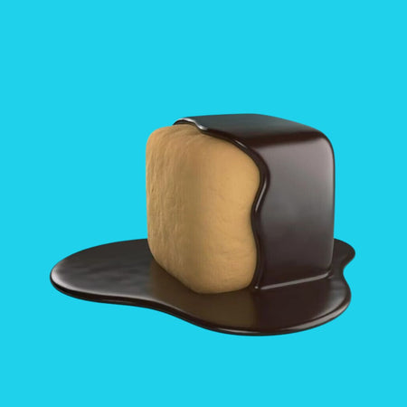 Ζαχαρωτά Mallow Puffs Marshmallows Salted Caramel In Dark Chocolate