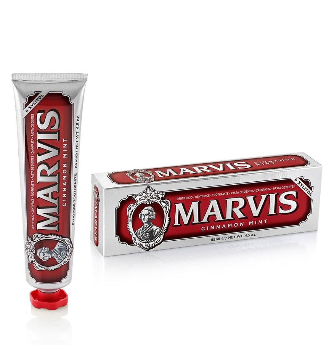 Οδοντόκρεμα Με Κανέλα Μέντα Και Ξυλιτόλη Marvis Cinnamon Mint Toothpaste With Xylitol 85ml