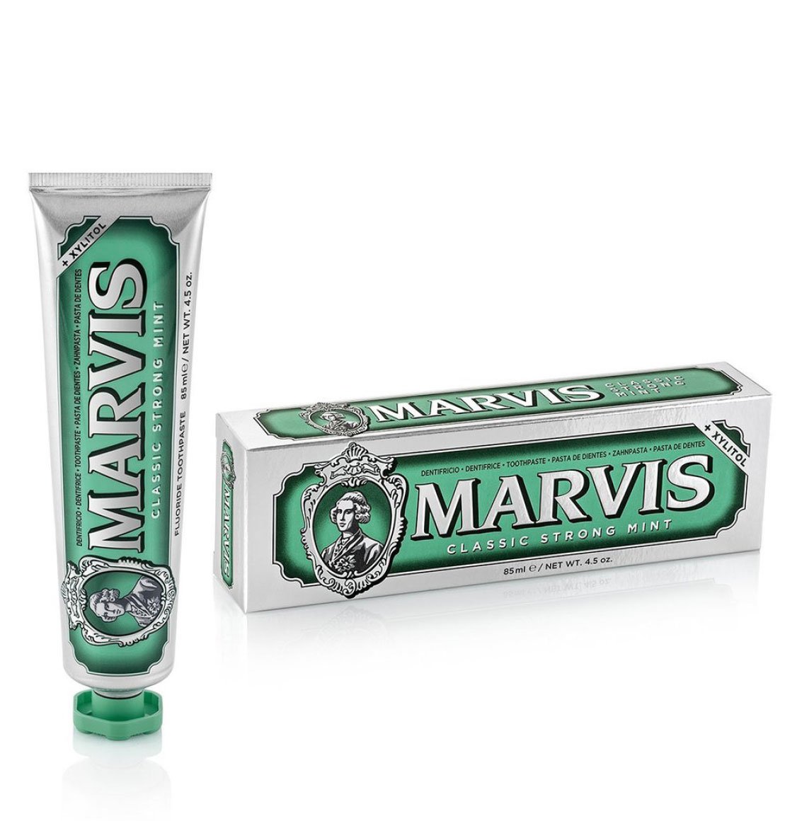 Οδοντόκρεμα Με Μέντα Και Ξυλιτόλη Marvis Classic Strong Mint Toothpaste With Xylitol 85ml