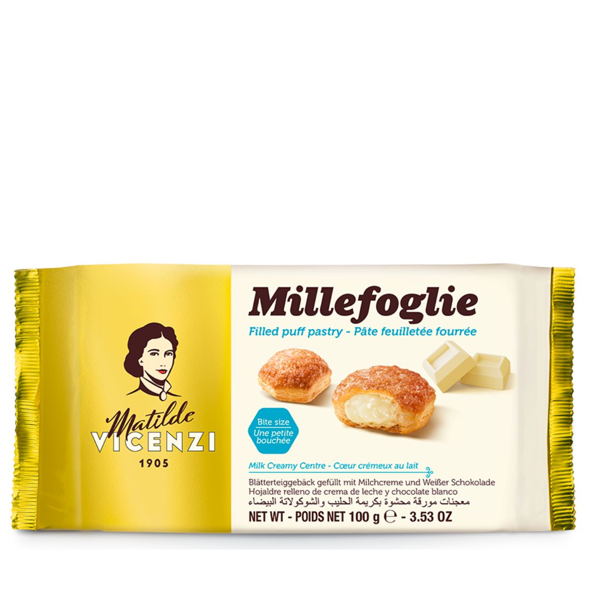 Μπισκότα Σφολιάτας με Κρέμα Matilde Vicenzi Millefoglie Puff Pastry Milk Cream
