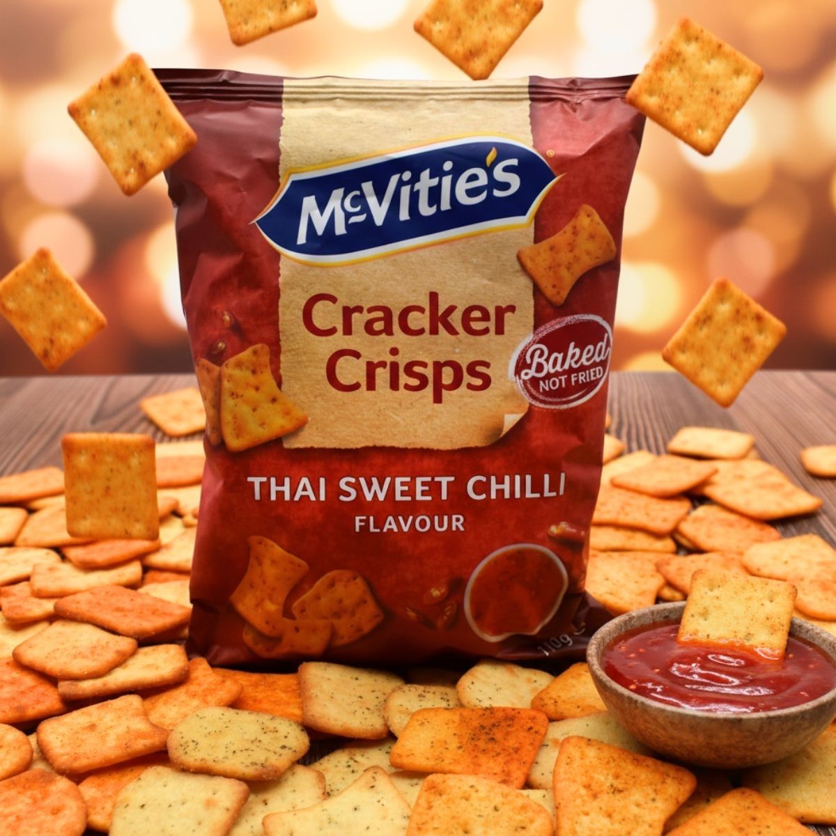 Κράκερ με Γλυκό Tσίλι McVities Cracker Crisps Thai Sweet Chilli Flavour