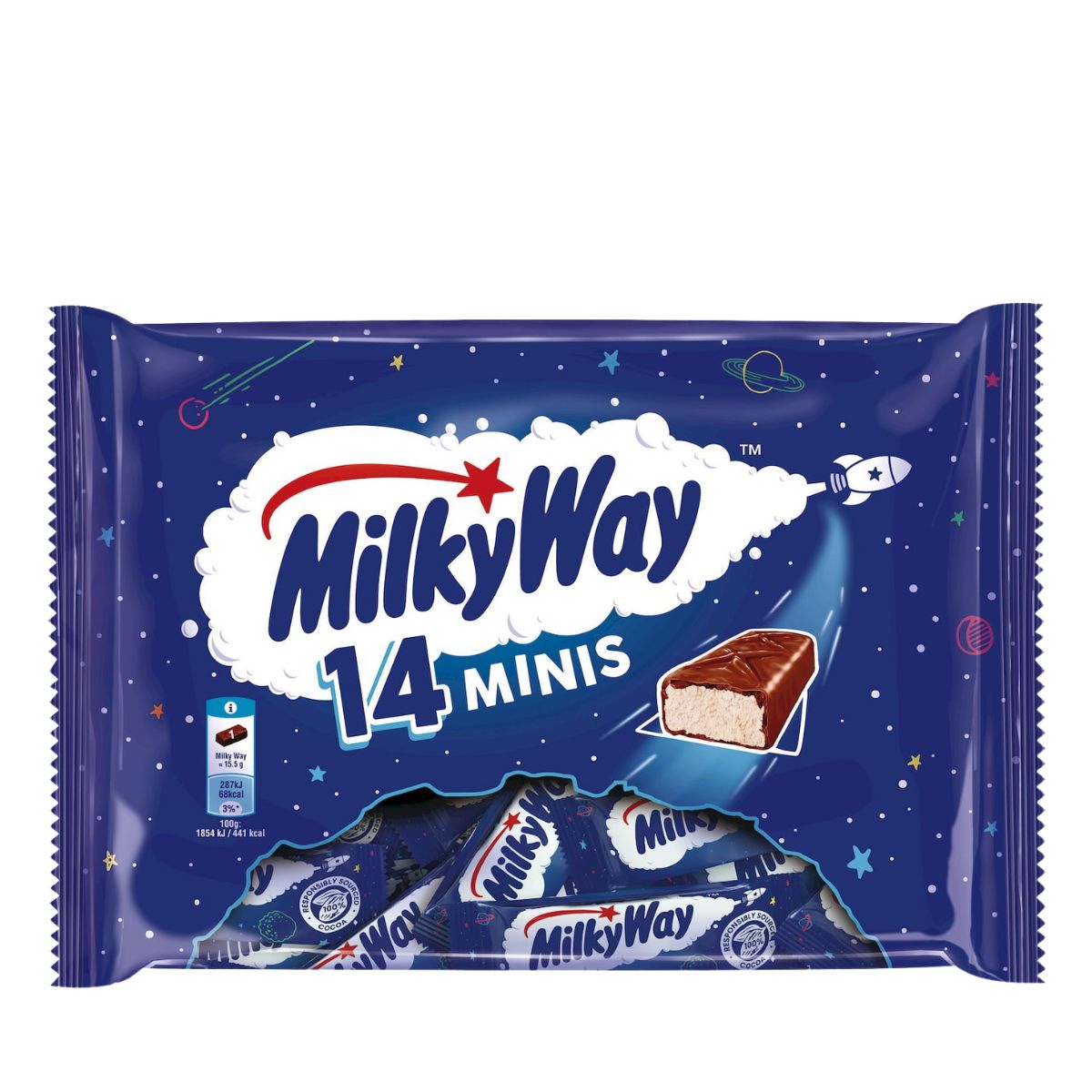 Πολυσυσκευασία Σοκολατένιες Μπουκίτσες Milky Way Chocolate Minis