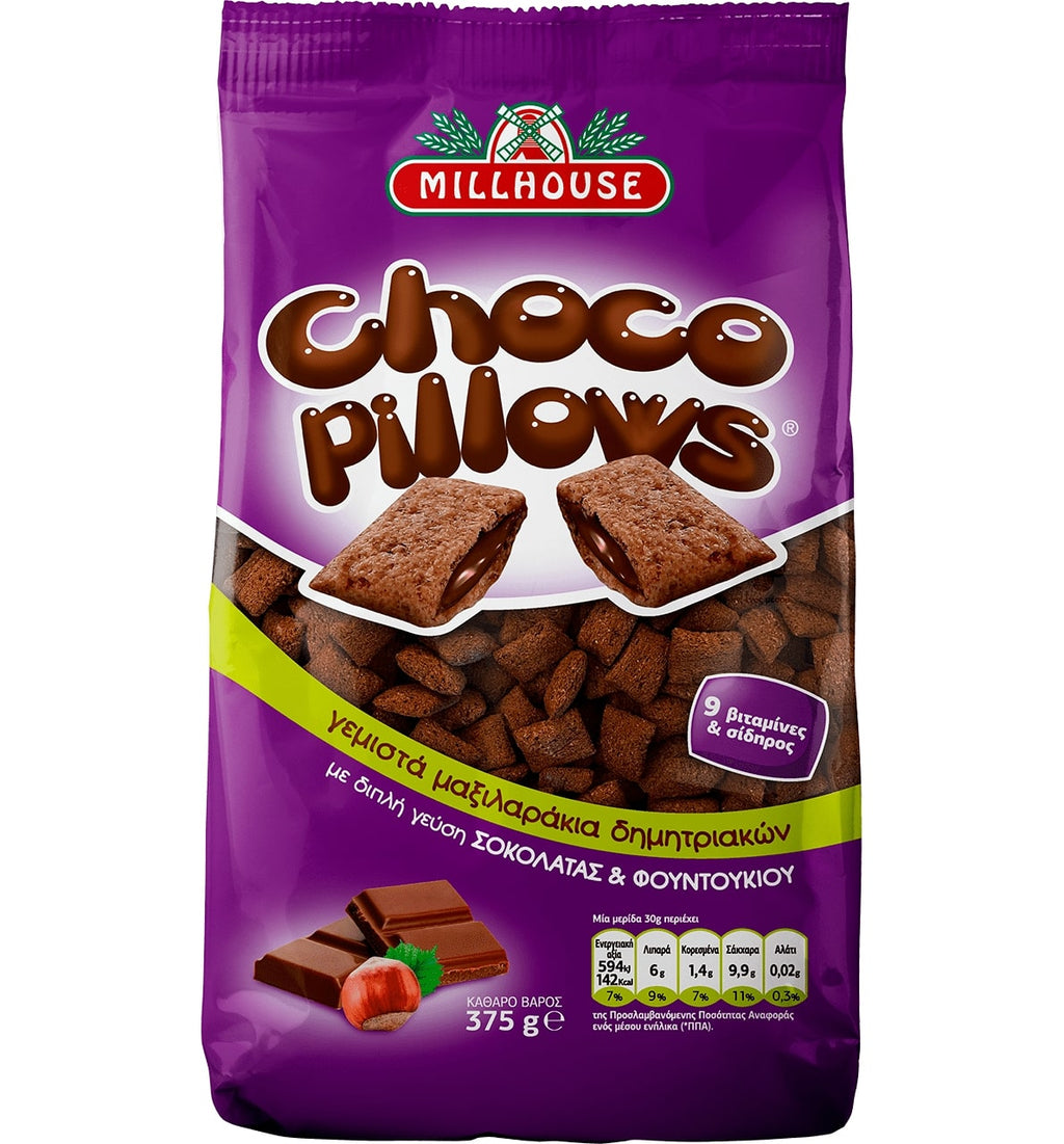 Millhouse Choco Pillows Cereals 375g