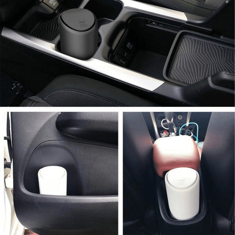 Μικρός Κάδος Σκουπιδιών Αυτοκινήτου Mini Car Trash Bin Black 15x7cm