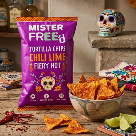 Τσιπς Τορτίγιας Mister Freed Chilli Lime Fiery Hot Tortilla Chips