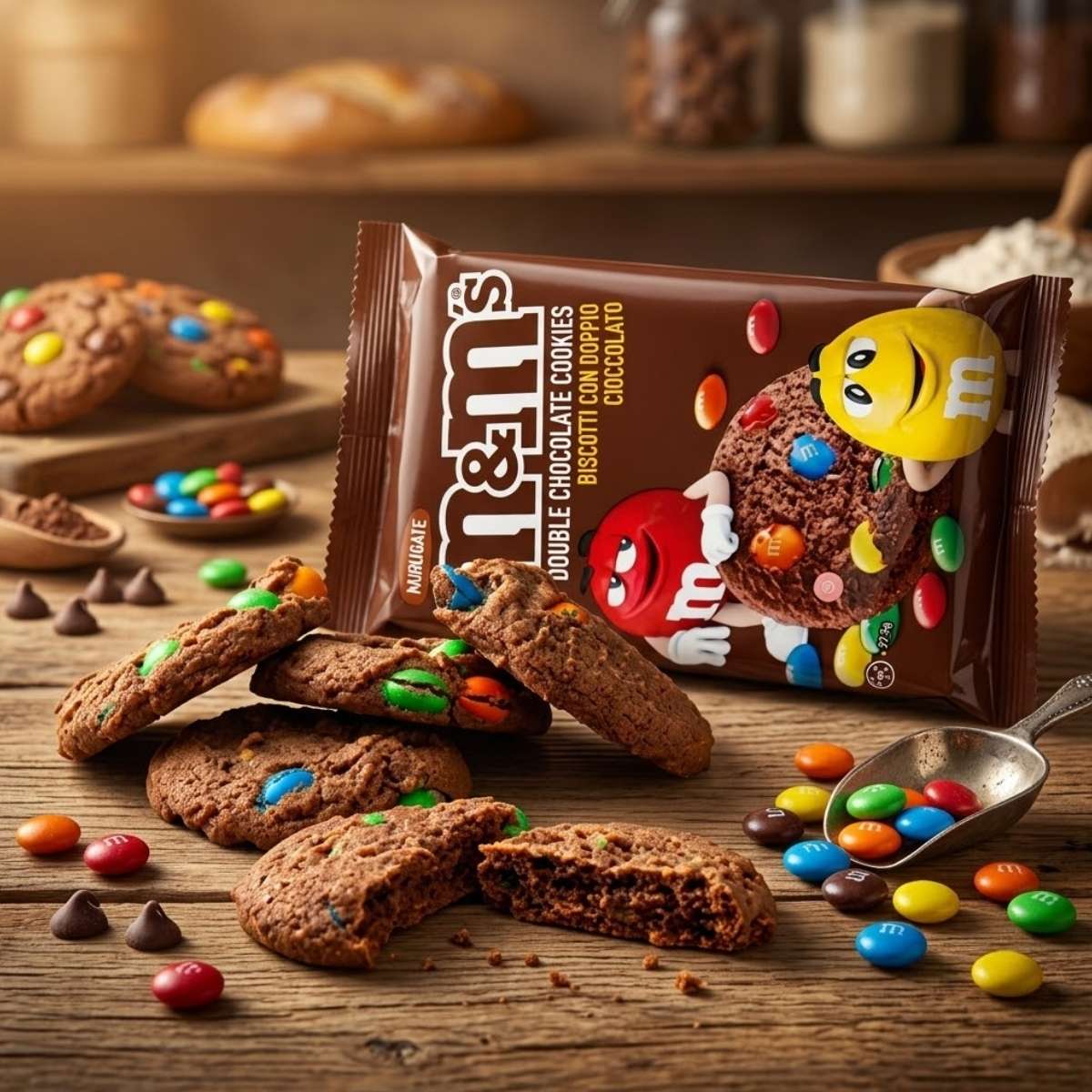 Μπισκότα Σοκολάτας M&M's Double Chocolate Cookies