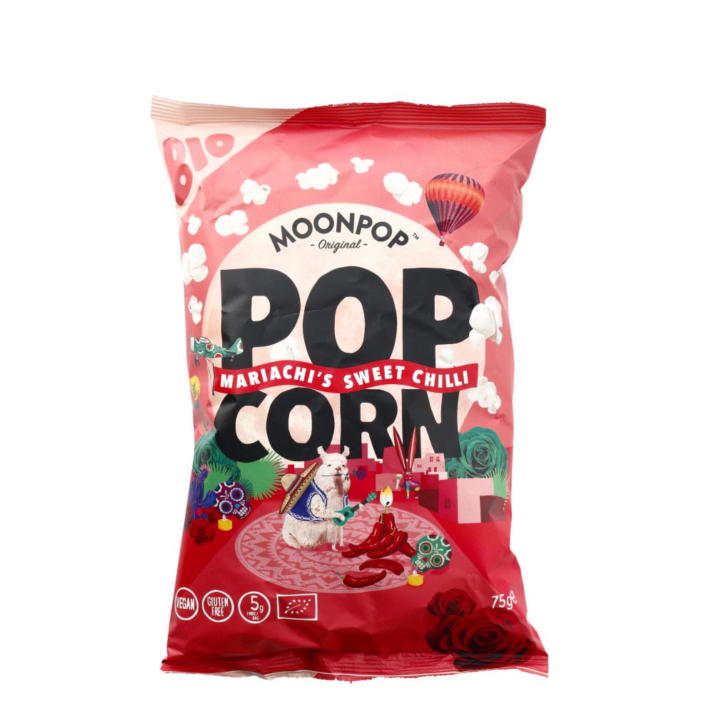 Moonpop Popcorn Bio Mariachi's Sweet Chilli Gluten Free 75g