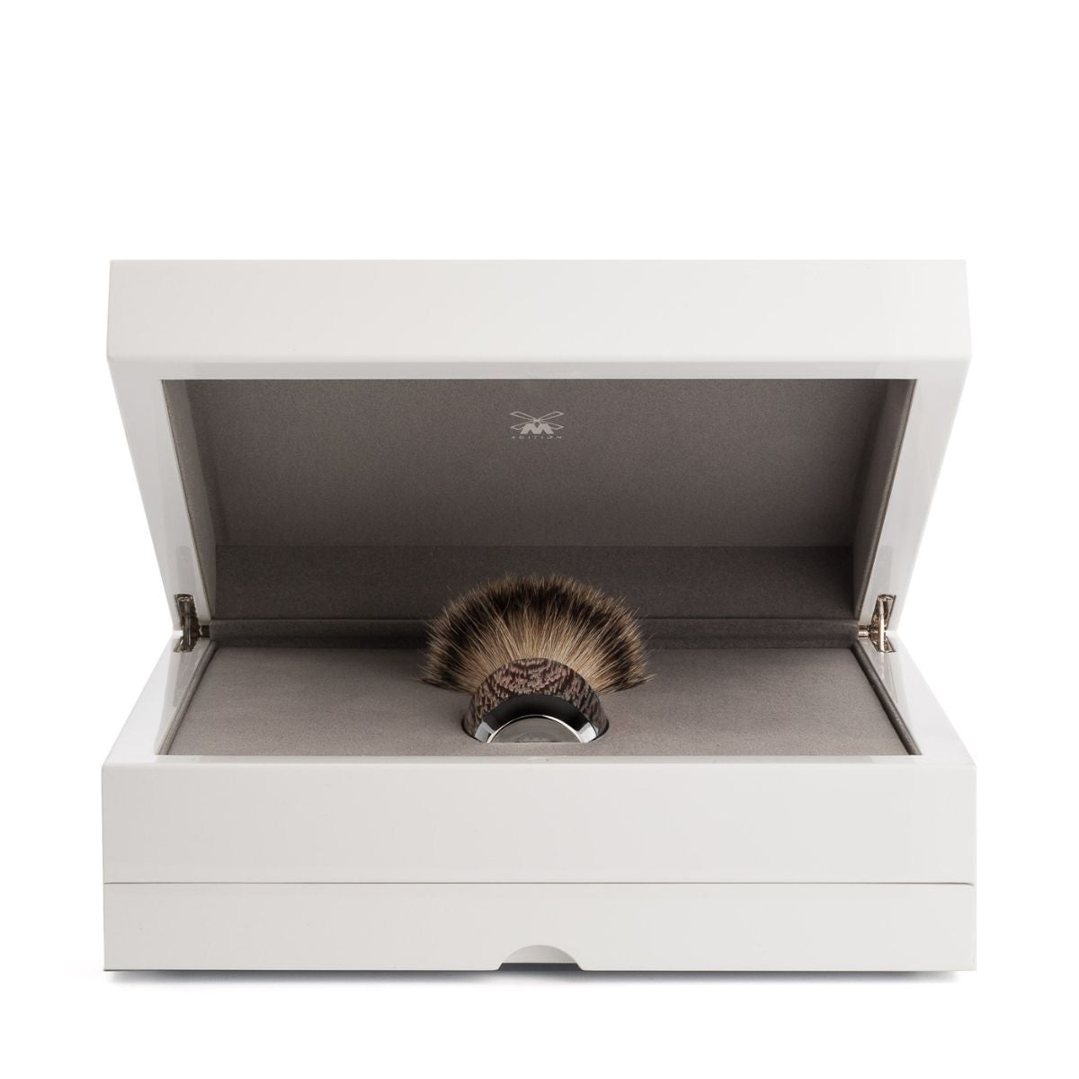 Πινέλο Ξυρίσματος Muhle Edition Με Γνήσια Τρίχα Ασβού Silvertip Badger Oak And Silver Brush