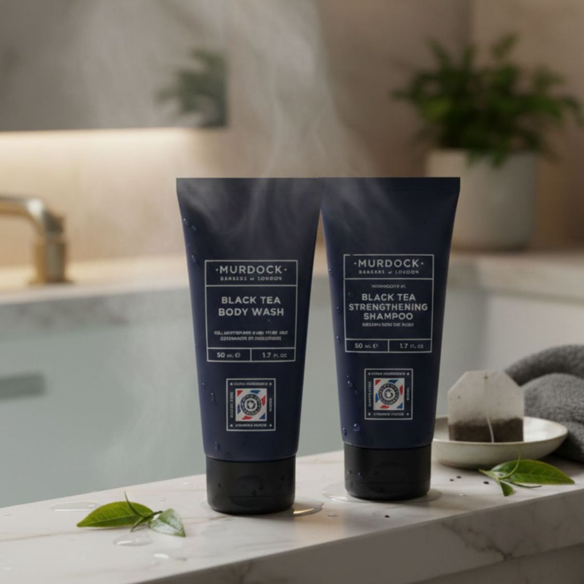 Murdock London Black Tea Body Wash Shampoo Travel Size