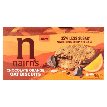 Nairn's Dark Chocolate And Orange Oat Biscuits 200g