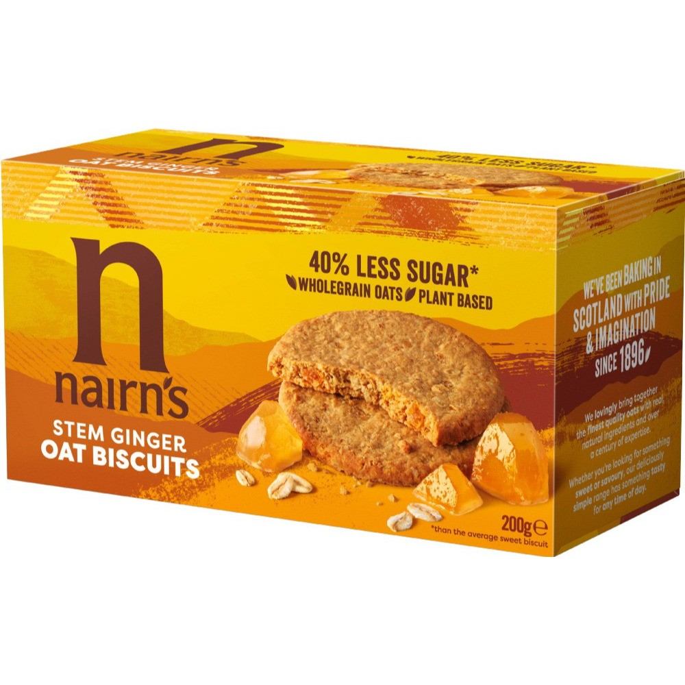 Μπισκότα Βρώμης Nairn's Stem Ginger Oat Biscuits 200g