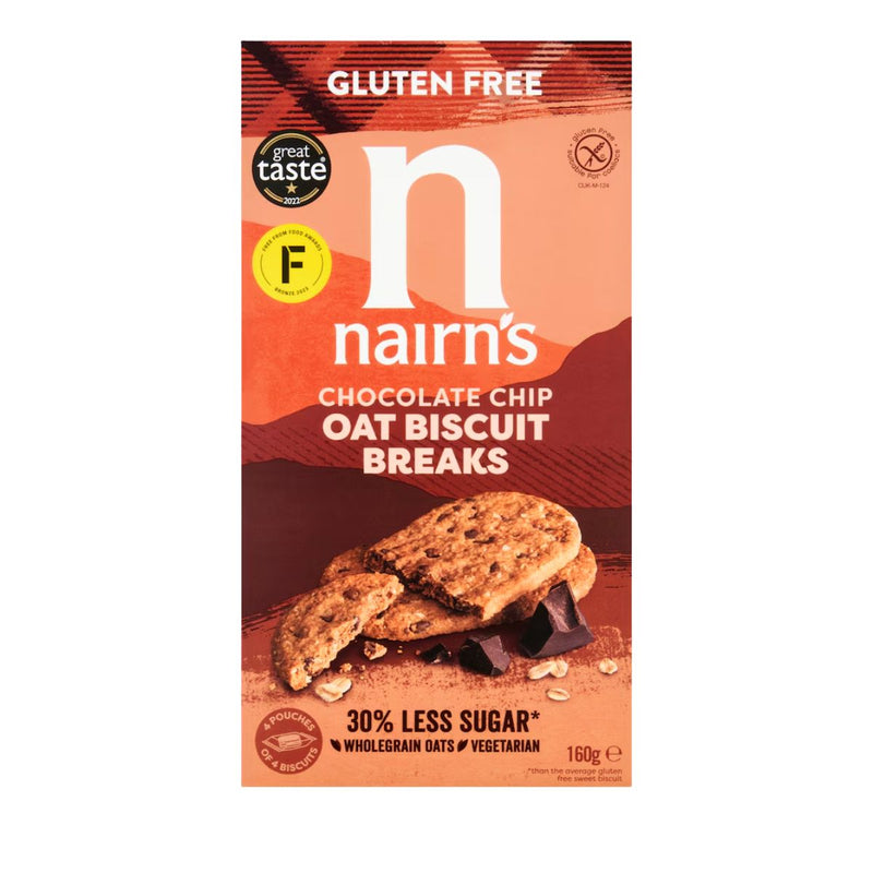 Μπισκότα Βρώμης Nairn's Gluten Free Biscuit Breaks Oats And Chocolate Chips