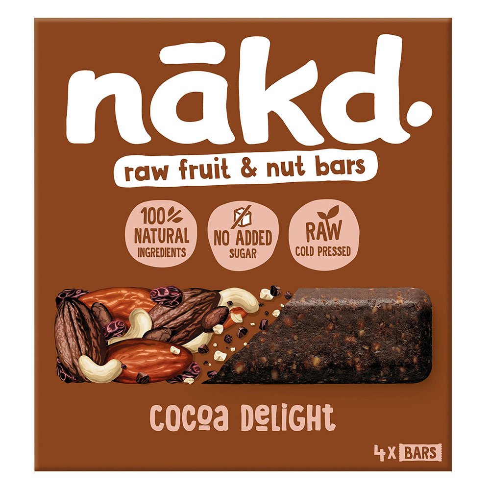 Μπάρες Nakd Raw Fruit and Nut Cocoa Delight Gluten-Free Lactose-Free 4x35g