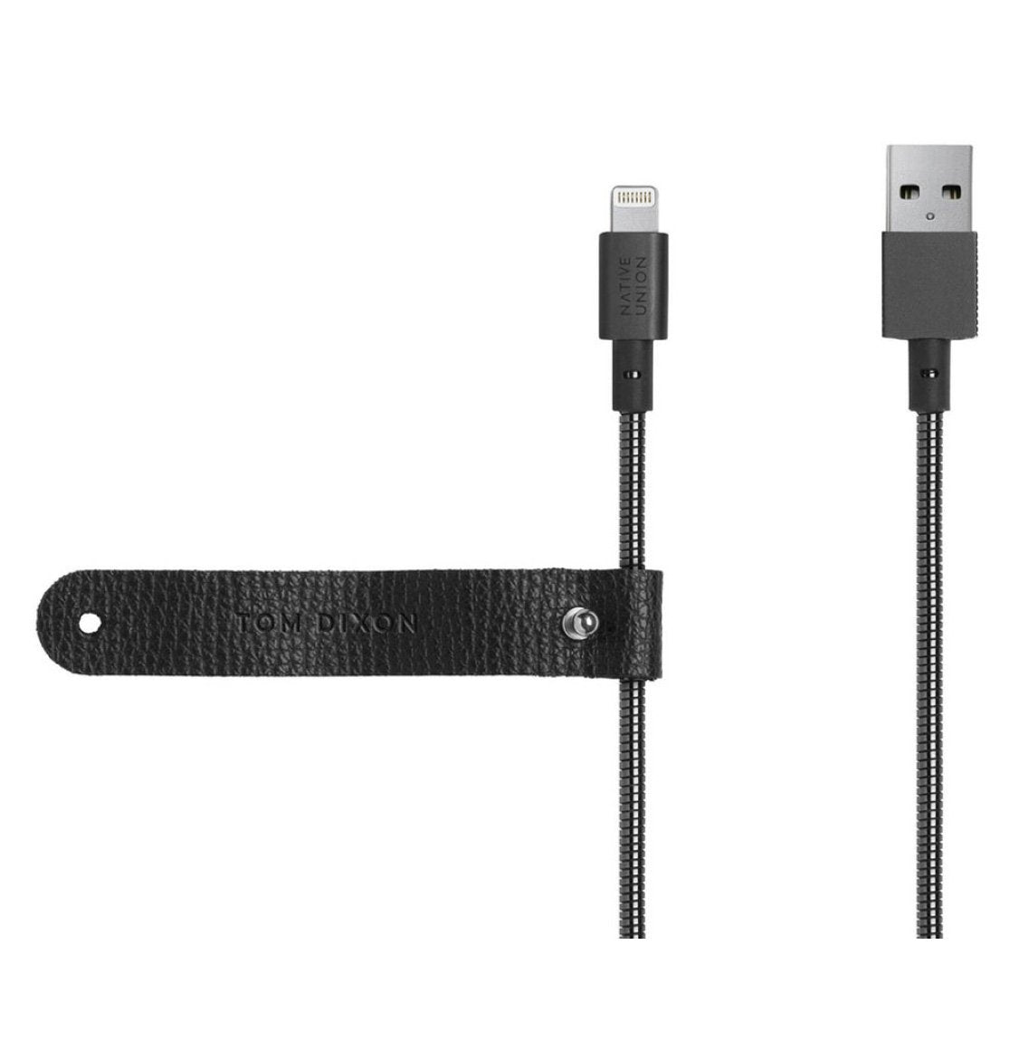 Καλώδιο Φόρτισης Native Union Tom Dixon Coil Cable Lighting Brushed Black