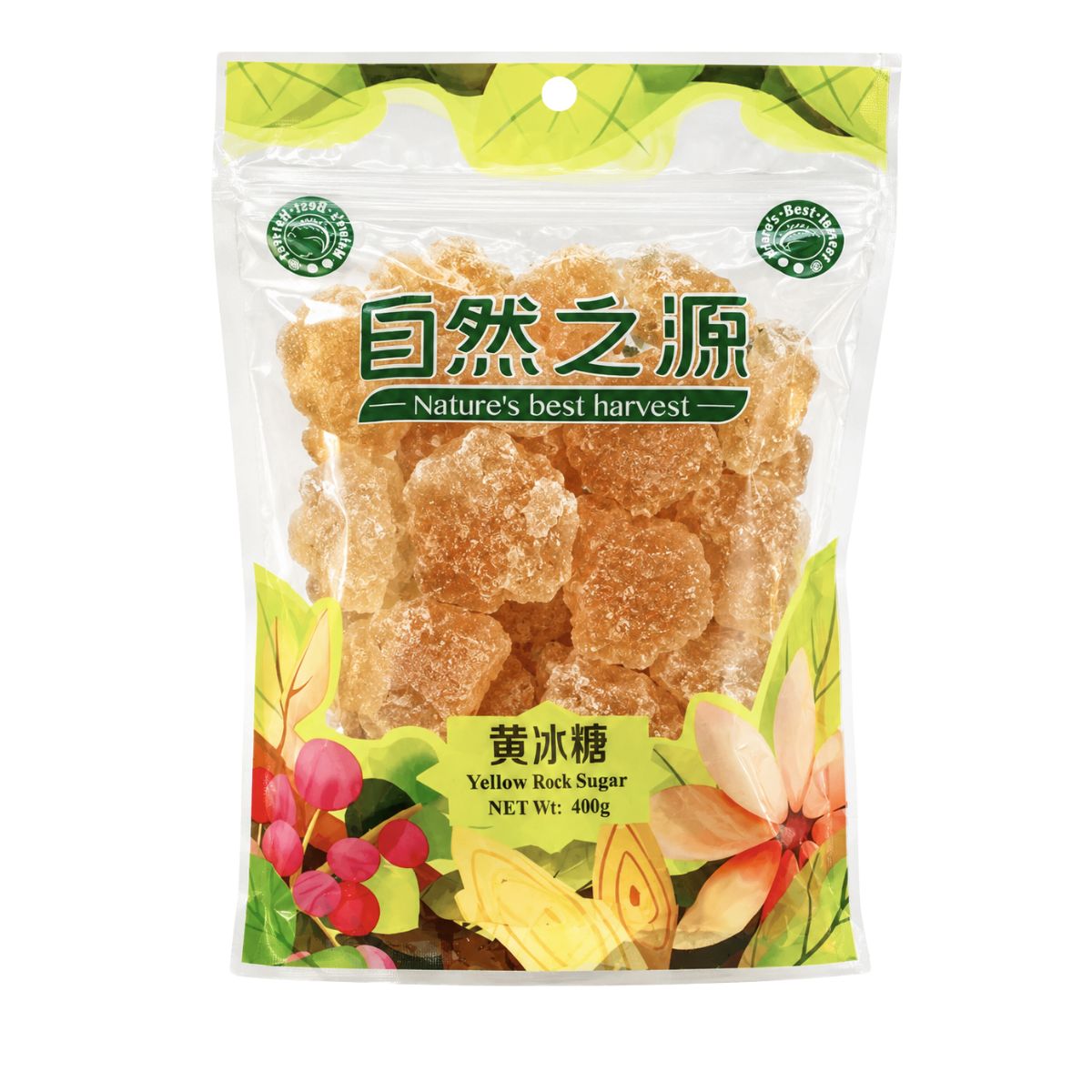 Κίτρινη Ζάχαρη σε Κρυστάλλους Nature's Best Harvest Yellow Rock Sugar