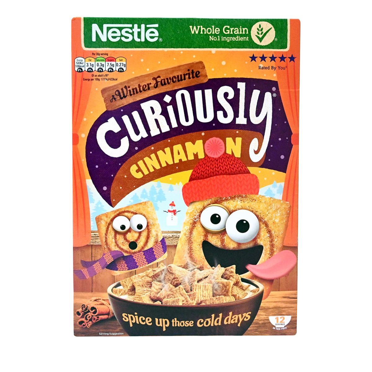 Δημητριακά Ολικής Άλεσης Nestle Curiously Cinnamon