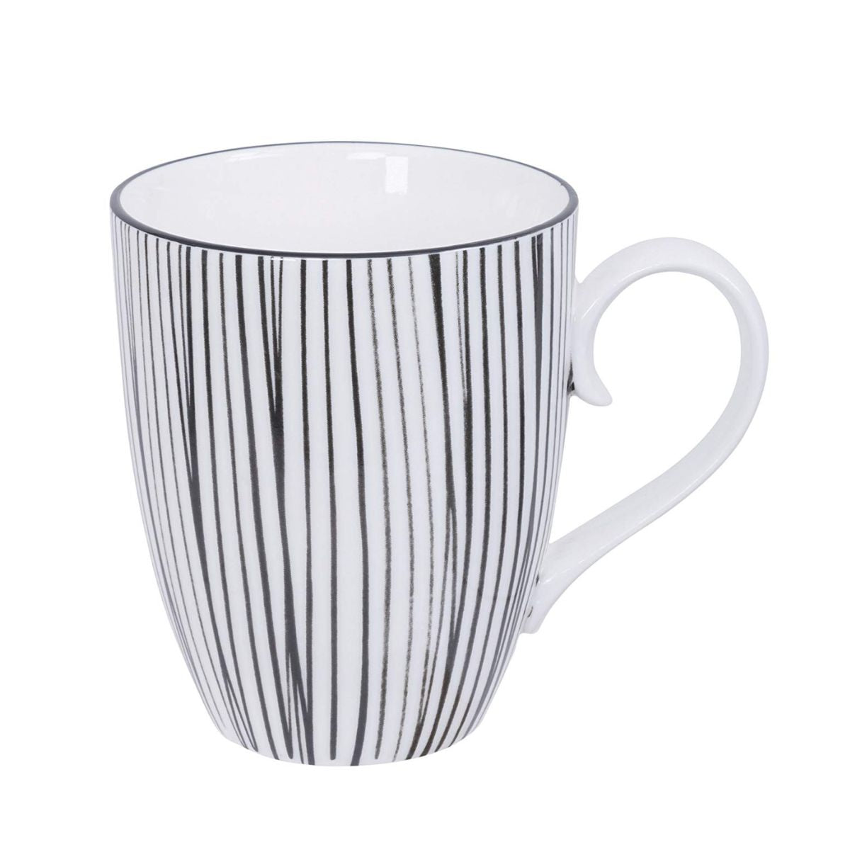 Πορσελάνινη Κούπα Nippon White Mug with Black Lines