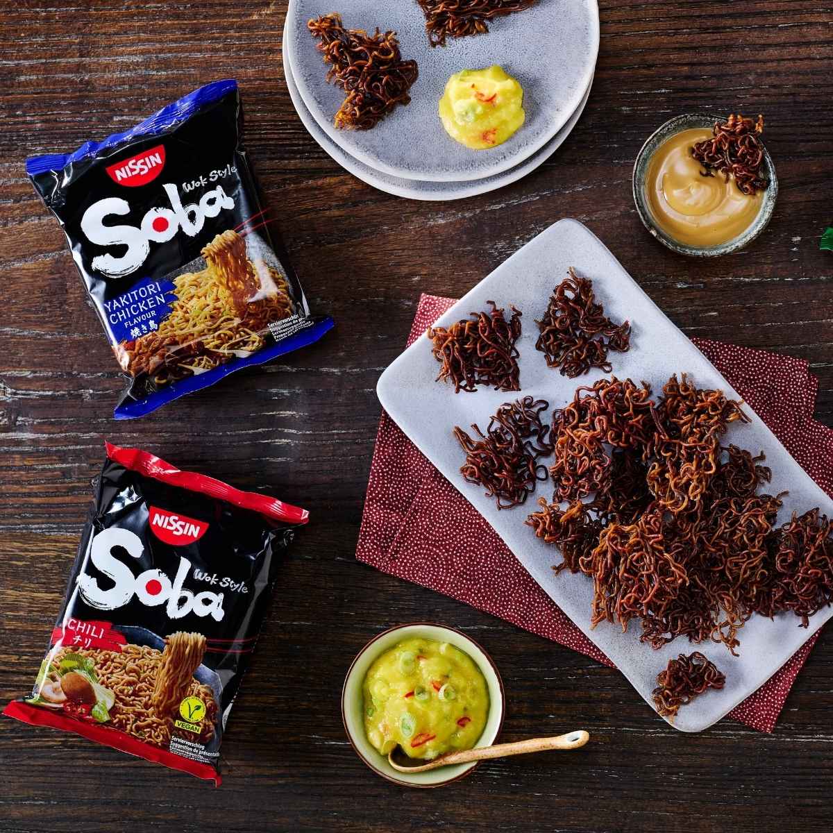 Στιγμιαία Νούντλς Nissin Soba Yakitori Chicken Flavour Noodles